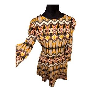 Women’s dress in bohemian fabric